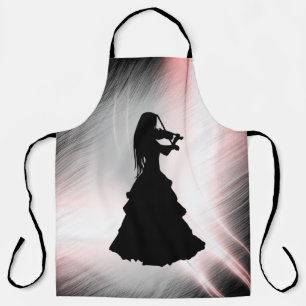 Gypsy Girl Plays Violin Apron