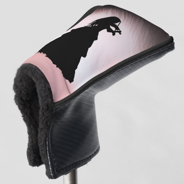 Gypsy Girl Plays Violin Golf Head Cover (3/4 Front)