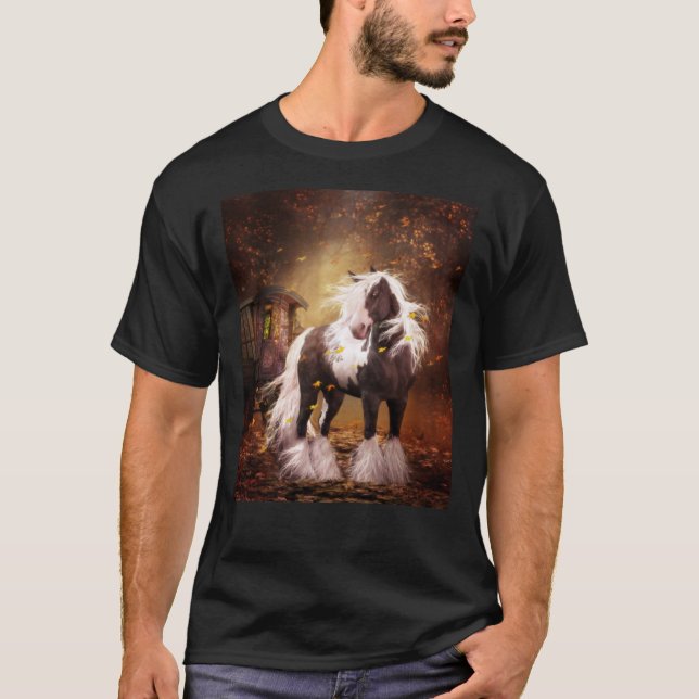 Gypsy Gold - Gypsy Vanner horse Classic T-Shirt (Front)