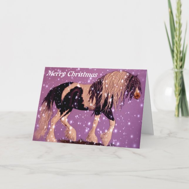 Gypsy Horse Christmas Card (Front)