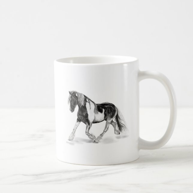 Gypsy Horse Trot On Coffee Mug (Right)
