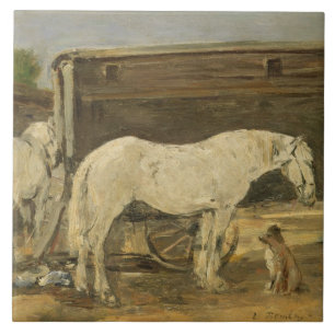 Gypsy Horses, c.1885-90 (oil on canvas) Ceramic Tile