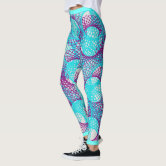 Purple Tiger design pattern leggings