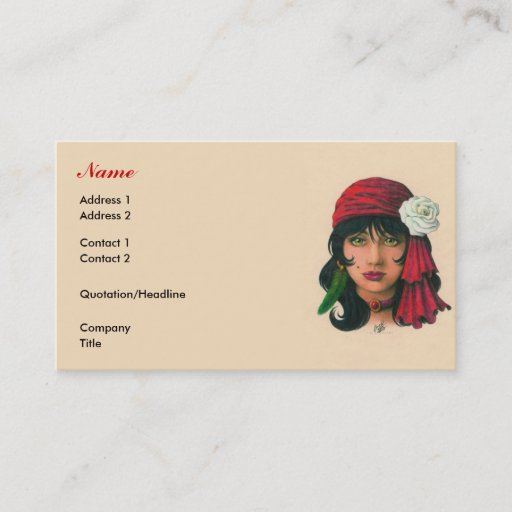 Customizable Gypsy II Business Card