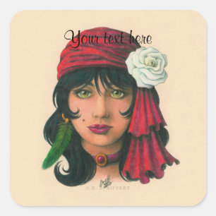 Gypsy II Square Sticker
