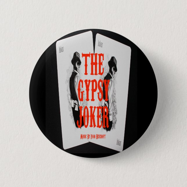 Gypsy Joker badge Button (Front)