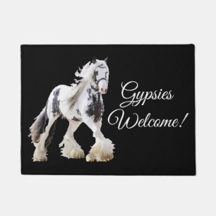 Gypsy Mare Stallion Draft Horse Doormat