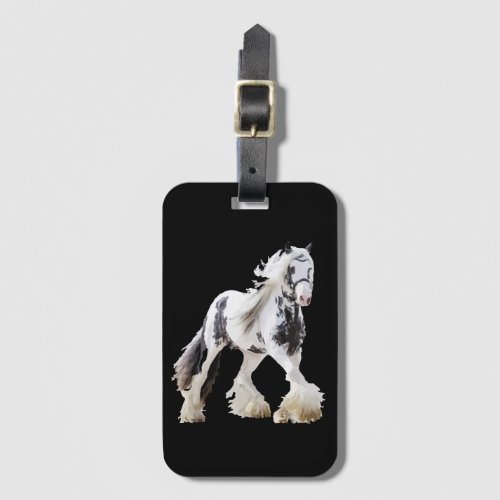 Gypsy Mare Stallion Draft Horse Luggage Tag