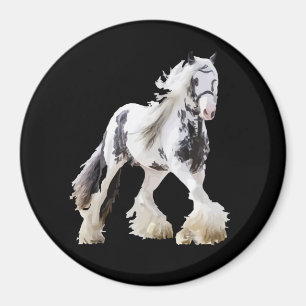 Gypsy Mare Stallion Draft Horse Magnet