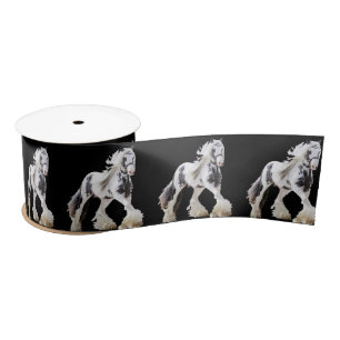 Gypsy Mare Stallion Draft Horse Satin Ribbon