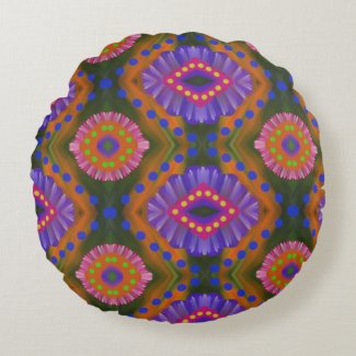 Gypsy Medallion Batik Tie-Dye Reversible Pillow