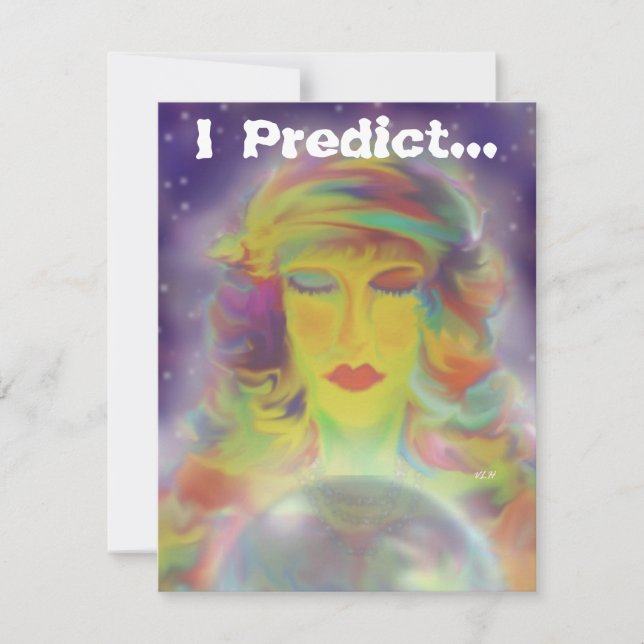 Gypsy Prediction Halloween Party Invitation (Front)