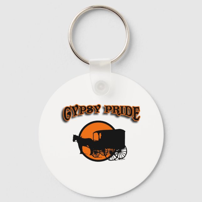 Gypsy Pride Traditional Caravan Keychain (Front)
