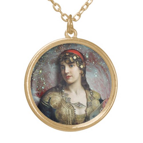 Gypsy Princess an altered art pendant and choker