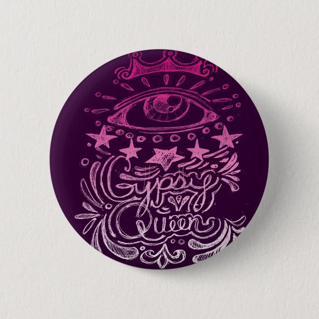 Gypsy Queen Pinback Button (Front)