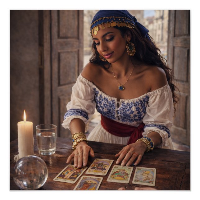 gypsy reading cards poster (Front)