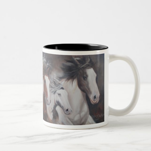 Gypsy Run Horse Mug (Right)