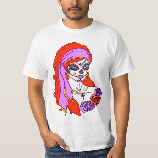 Gypsy Sugar Skull T-Shirt (Front)