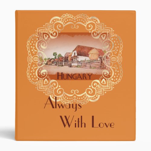 Cookbook binder with a Magyar Design Cookbook binder with a Magyar design from Zazzle