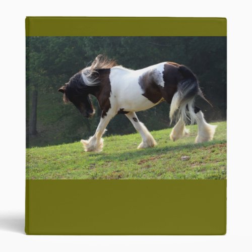 Gypsy Vanner 3 Ring Binder