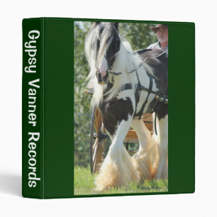 Gypsy Vanner 3 Ring Binder