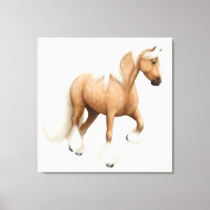 Gypsy Vanner Cob Draft Horse Wrapped Canvas