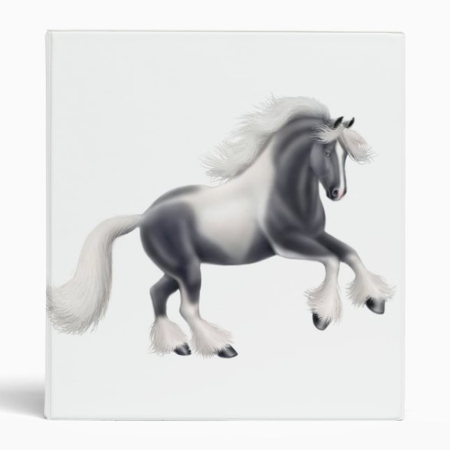 Gypsy Vanner Cob Horse Avery Binder (Front)