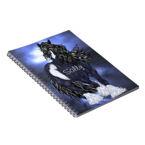 Gypsy Vanner Draft Horse Personalized Notebook