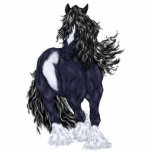 Gypsy Vanner Draft Horse Statuette<br><div class="desc">My beautiful,  Gypsy Vanner,  draft horse statuette is perfect for horse lovers,  and anyone,  who loves the Gypsy Vanner horse breed.
Artwork ©Sally Lannier/Painted Dreams Designs</div>