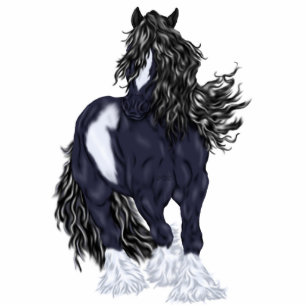 Gypsy Vanner Draft Horse Statuette