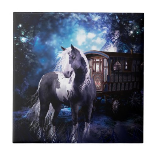 Gypsy Vanner Dreams Ceramic Tile