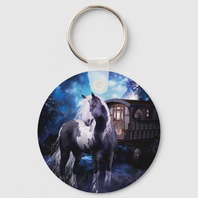 Gypsy Vanner Dreams Keychain (Front)