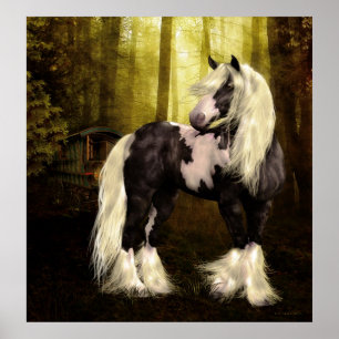 Gypsy Vanner -Gypsy Gold Art Print