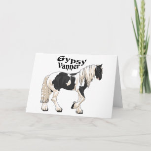 Gypsy Vanner Horse Card
