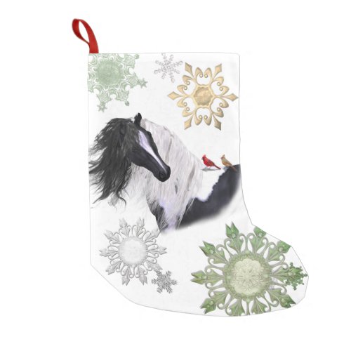 Gypsy Vanner Horse  Cardinals Stocking