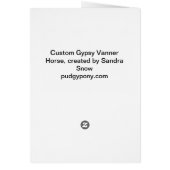 Gypsy Vanner Horse Cards (Back)