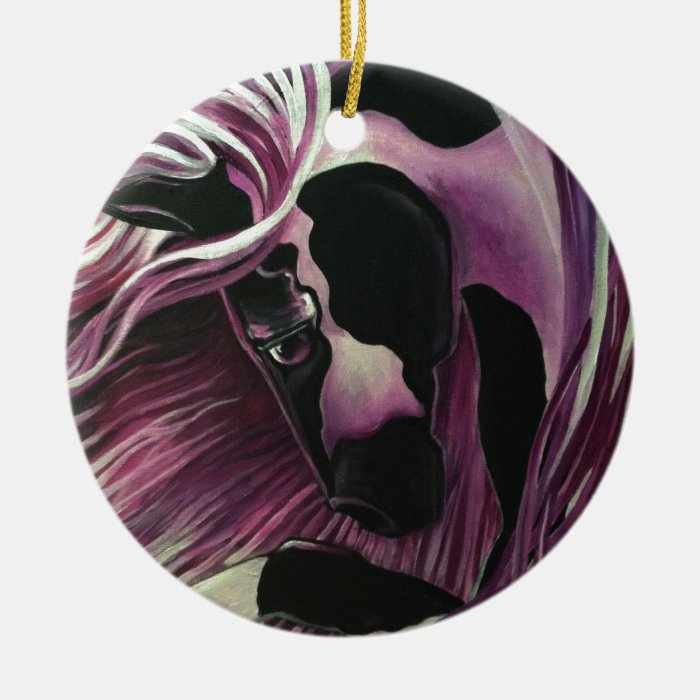 GYPSY VANNER HORSE CHRISTMAS TREE ORNAMENTS