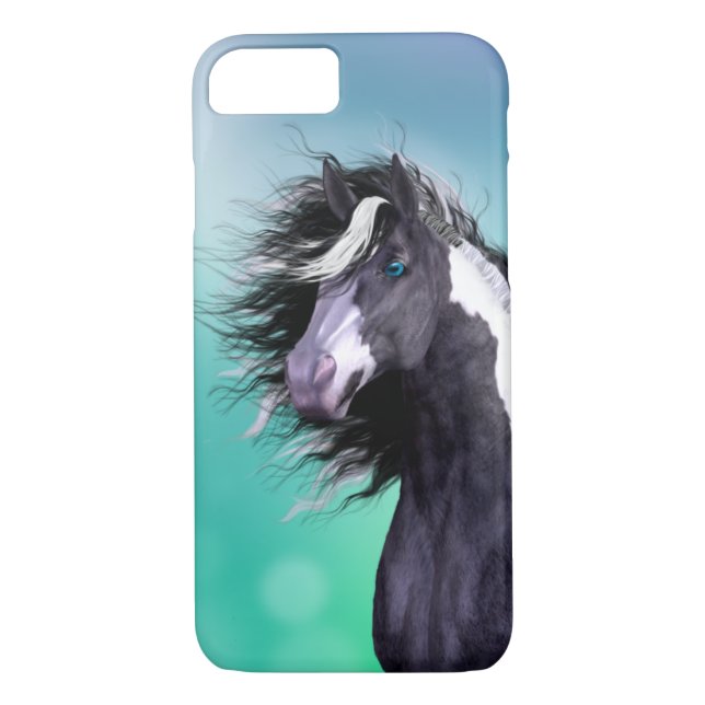 Gypsy Vanner Horse Head iPhone 7 case (Back)
