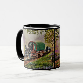 Gypsy Vanner horse Irish Caravan wagon Mug