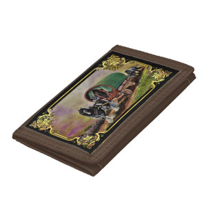 Gypsy Vanner horse Irish Caravan wagon Tri-fold Wallet