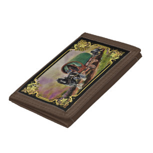 Gypsy Vanner horse Irish Caravan wagon  Trifold Wallet