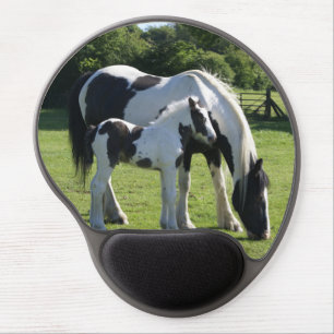 Gypsy Vanner Horse Mare and Foal Gel Mouse Pad