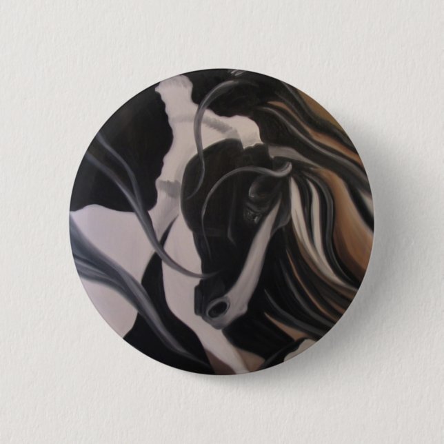 Gypsy Vanner I Button (Front)