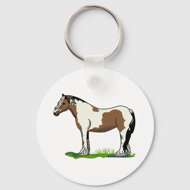 Gypsy Vanner Keychain (Front)