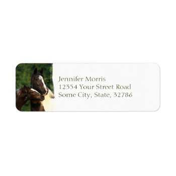 Gypsy Vanner Label by PaintingPony at Zazzle