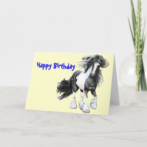 Gypsy Vanner Prince Card