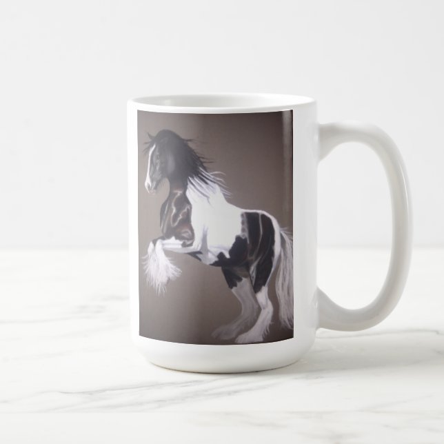 gypsy vanner stallion mug / gypsy cob mug (Right)