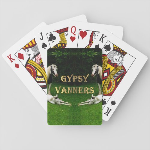 Gypsy Vanners Playing Cards