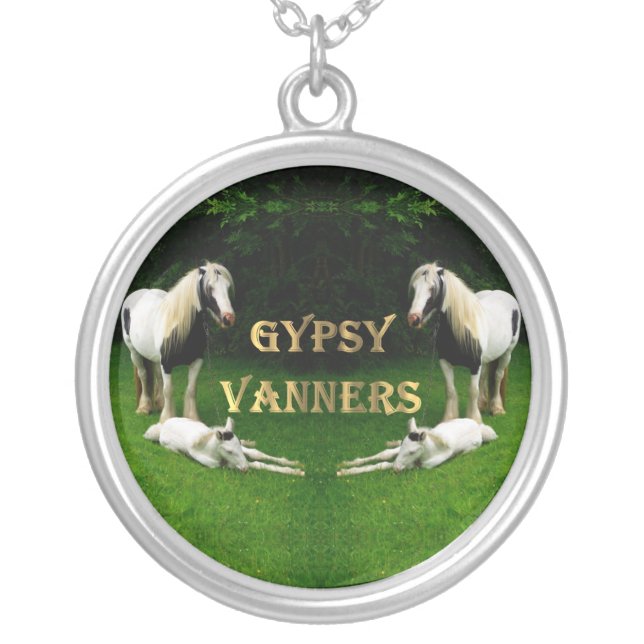Gypsy Vanners Silver Plated Necklace (Front)