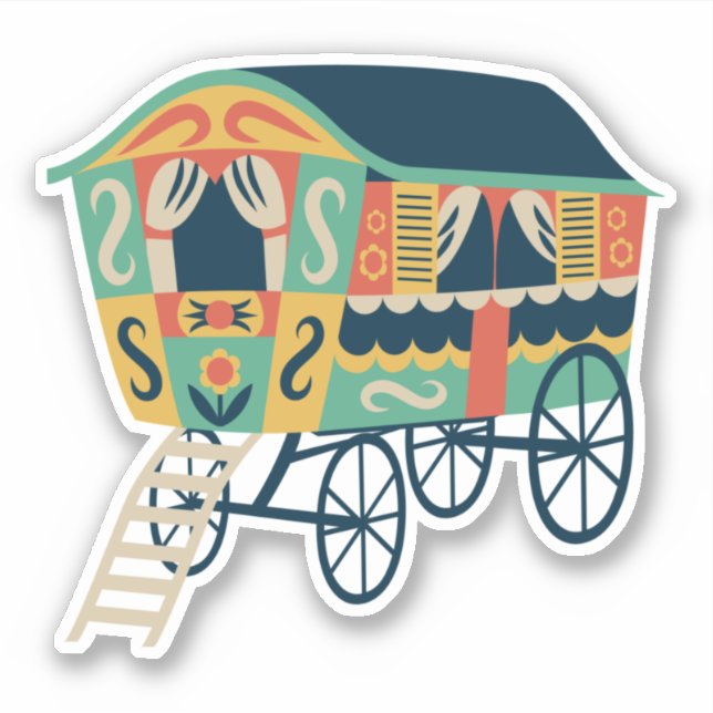 Gypsy Wagon Sticker (Front)